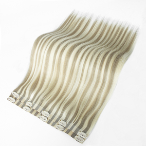 Extensions de <span class=keywords><strong>cheveux</strong></span> naturels invisibles à clipser en gros, cuticules alignées, injection de <span class=keywords><strong>cheveux</strong></span>, clips sans couture - Product Image 3