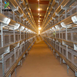 Granja de incubación comercial Automático H Pullet Malla de acero galvanizado Batería Jaula Equipo de cría Garantía de 2 años para 50000 - Product Image 1