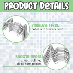 300 clips de serre miniatures en acier inoxydable de type W pour suspension, fixation de vitrage et serrage de fils - Product Image 3