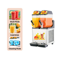 Machine à boissons glacées en acier inoxydable de 12 litres, nouvelle, avec 3 bols pour Daiquiri et 2 réservoirs pour Smoothies/Margaritas