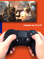 Manette de jeu sans fil DATA FROG Bt pour console PS4 Jeux pour Playstation Gamepad, PC/IOS Joystick à double vibration