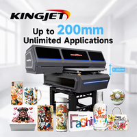 Imprimante UV Kingjet 6090 pour imprimante UV à plat 6090 haute résolution 2400 DPI, imprimante pour tubes flexibles, encre imperméable, 10m/h