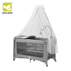 <span class=keywords><strong>Lit</strong></span> d'appoint mobile KDD101 Cool Baby pour bébé avec barre de <span class=keywords><strong>jeu</strong></span> musicale – Vente en gros - Product Image 2