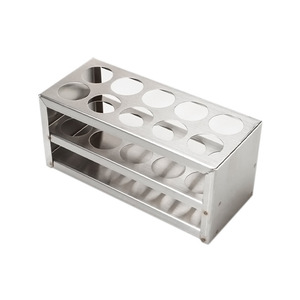 Support de tubes en alliage d'aluminium CIDA pour laboratoire, 30/36/40 trous, 68x75mm, pour expériences de chimie et de biologie - Product Image 2