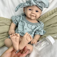 17 Zoll Unbemalte Vivienne Silikon-Reborn-Puppen, Unfertige Vollsilikon-Muneca für Persönliche DIY-Reborn-Bastelprojekte