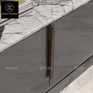 El último diseñador italiano de mármol superior sala de estar soporte de <span class=keywords><strong>TV</strong></span> gabinete de acero inoxidable brillante <span class=keywords><strong>muebles</strong></span> gabinete bajo <span class=keywords><strong>para</strong></span> sala de estar - Product Image 5