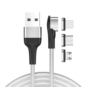 1M/2M customized Micro USB Charging Cable High-Speed 5V3A 9V2A Fast Charging with Magnetic Data Transfer Cable