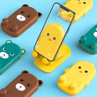 Soporte Plegable para Teléfono/Tablet con Diseño de Dibujos Animados, Soporte Creativo Ajustable para Transmisión en Vivo, Portátil