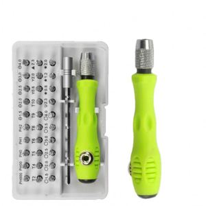 Jeu de tournevis multifonctionnel de précision 32 en 1, outil ménager pour le démontage et l'assemblage, embout en plastique galvanisé compatible OEM - Product Image 1
