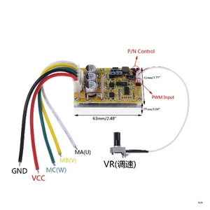 350W BLDC ba pha không chổi than <span class=keywords><strong>DC</strong></span> với động cơ điều khiển động cơ không chổi than Board ổ đĩa PLC - Product Image 6