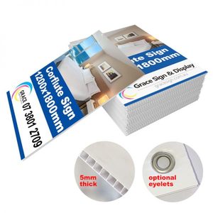 Carteles impresos de doble cara <span class=keywords><strong>Coroplast</strong></span> de plástico corrugado de alta calidad y bajo precio de 18x24 - Product Image 5