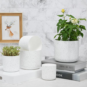 2024 fabricant en gros décoratif fantaisie luxe grands pots de fleurs d'intérieur en plastique - Product Image 4