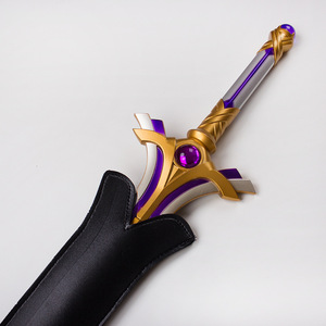 Épée en métal non affûtée blanche avec gravure noire sculptée, accessoire <span class=keywords><strong>de</strong></span> cosplay <span class=keywords><strong>Sword</strong></span> <span class=keywords><strong>Art</strong></span> <span class=keywords><strong>Online</strong></span>, Étoile Scintillante d'Asuna, avec lumière clignotante. - Product Image 5