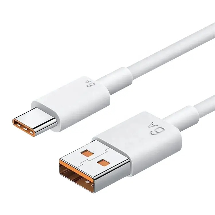 Cantell 6A USB 타입 C 케이블 빠른 충전 USB-C 고속 충전 케이블 2A 삼성 휴대 전화 데이터 케이블