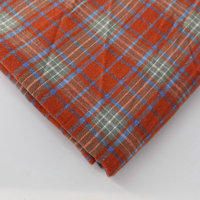 Tissu en flanelle tissée à carreaux brossés teints en fil pour chemises et pyjamas pour garçons et filles - Mélange polyester/coton doux et respirant