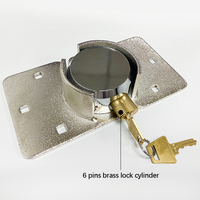 Cadenas rond de haute qualité en acier inoxydable de 73 mm pour hockey sur glace, sécurité renforcée, cylindre en laiton antivol