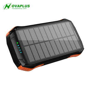 Sạc năng lượng mặt trời Nova Original <span class=keywords><strong>Factory</strong></span> 10000mAh, hai cổng USB, chống nước hàng ngày, pin dự phòng ngoài, tấm pin năng lượng mặt trời, sạc dự phòng - Product Image 2