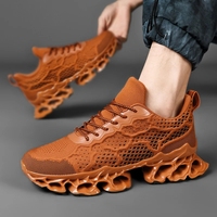 Chaussures de course pour hommes de luxe, respirantes, avec semelle en lame, amortissantes, antidérapantes, chaussures de sport tendance
