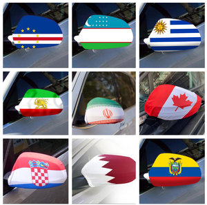 Funda para espejo retrovisor de coche con bandera de fútbol para aficionados, producto superventas de fábrica a bajo precio, entrega rápida - Product Image 3