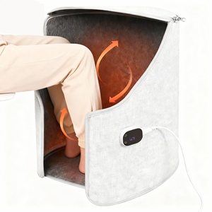 <span class=keywords><strong>Chauffe</strong></span>-jambes électrique sous le bureau à couverture intégrale pour <span class=keywords><strong>pieds</strong></span> et genoux, chauffage silencieux avec minuterie, chaleur toute la journée - Product Image 6