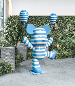 Modern Fiberglass <strong>Gummy</strong> <strong>Bear</strong> <strong>Statue</strong> for Living Room Decor Low MOQ Resin Crafts Sculpture - Product Image 2