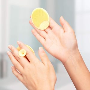 Cepillo de Silicona Manual <span class=keywords><strong>para</strong></span> Baño, Exfoliante Facial, Cepillo <span class=keywords><strong>para</strong></span> Lavar al Bebé con Champú - Product Image 5