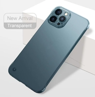 Coque rigide transparente ultra-fine sans cadre en PC pour iPhone 15 16 17 Pro Max, pare-chocs antichoc, étui fin transparent