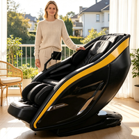 Fauteuil de massage à gravité zéro Zhouqi Premium avec système de rouleaux 4D, commande vocale et écran tactile pour une relaxation de luxe