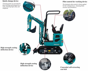 Excavatrice sur chenilles mini Sunward de 2 tonnes de haute qualité Swe20F - Product Image 6