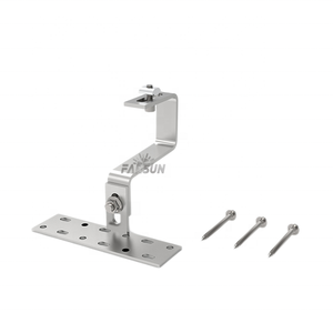 FarSun Stainless Steel Mounting <b>Kit</b> China Roof <b>Tile</b> Solar PV Hook Bracket - Product Image 3