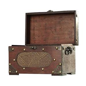 Mini <span class=keywords><strong>coffre</strong></span> au trésor <span class=keywords><strong>de</strong></span> <span class=keywords><strong>pirate</strong></span> en bois marron écologique petit emballage <span class=keywords><strong>de</strong></span> boîte vide pour enfants pour jouets en gros - Product Image 5