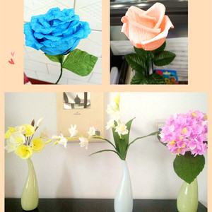 Bán buôn giấy crepe cuộn thủ công gói papel Crepe màu rắn bán hoa giấy Crepe - Product Image 4