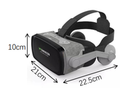 SHINECON Lunettes VR 3D G07E avec Manette Télécommande Polarisée pour Mobiles 4.7-6.0" Android/iOS Écran >80" et Joystick de Jeu