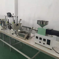 Machine d'extrusion plastique à vis simple SJ15 pour la production de filament et de tiges de laboratoire, filament d'imprimante 3D de précision