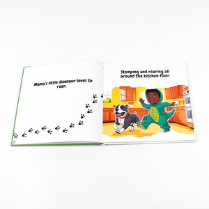 Impresión <span class=keywords><strong>de</strong></span> Libros <span class=keywords><strong>de</strong></span> <span class=keywords><strong>Cuentos</strong></span> Infantiles Personalizados con Tapa Dura Plana, Libro Ilustrado a Todo Color con <span class=keywords><strong>Dinosaurios</strong></span>, <span class=keywords><strong>Cuentos</strong></span> para Dormir para Niños, Laminación con Efecto Película - Product Image 3