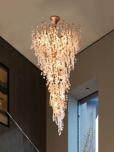 Villa personalizzata duplex scala lampadario uva grano cristallo <span class=keywords><strong>luce</strong></span> moderna lusso lungo lampadario hotel grande lampadario - Product Image 5