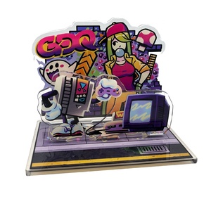 Gantungan kunci akrilik gantungan kunci promosi cetak kustom gantungan kunci Hualian gantungan kunci Anime epoksi akrilik jimat gantungan kunci akrilik - Product Image 3