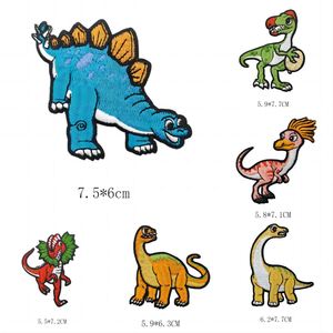 Noda Iron on Embroidered Cute Cartoon Dinosaur Patches for Kids Clothes Bag Decoration - Product Image 3