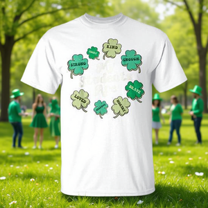 Camiseta del Día de San Patricio con afirmaciones positivas para profesores, diseño de trébol verde, talla unisex para adultos - Product Image 3