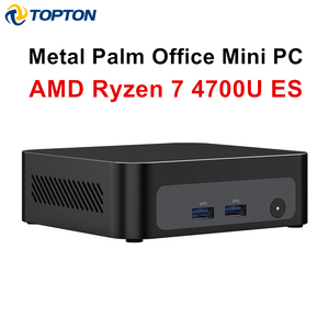Mini PC Topton New Metal Palm Gaming con AMD Ryzen 7 7730U 5825U <span class=keywords><strong>5800U</strong></span> R5 7530U <span class=keywords><strong>5600U</strong></span>, Computadora Nuc, NVMe, DDR4, Windows 11, WiFi 6, BT 5.2 - Product Image 1