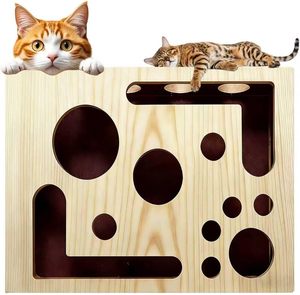 Nouvelle boîte d'enrichissement ludique pour chat, boîte à lime à ongles pour chat avec papier de verre intégré, alternative sans stress à la coupe des ongles - Product Image 1