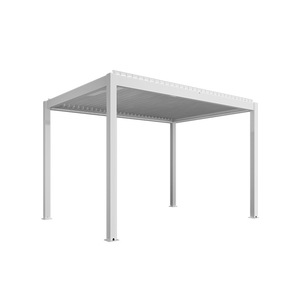 Pavillon en aluminium à persiennes électriques personnalisables pour les loisirs en plein air, cour, villa, protection contre le soleil et la pluie - Product Image 3