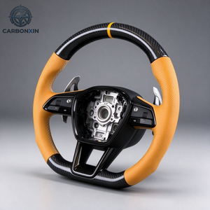 Volante de Fibra de Carbono Personalizado para Audi A4 B8 B9 A3 8p A6 RS3 Q3 A1 A5 C6 C7 C7.5 C8 B6 B7 B8.5 8V RS5 RS6 RS7 S5 S6 S7 A7 - Product Image 4