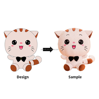 Peluche professionnelle de haute qualité personnalisée mascotte logo d'entreprise Anime jouets en peluche poupées personnalisation d'oreiller