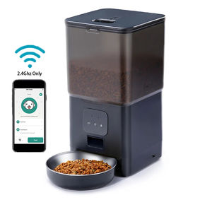 6L Intelligenter WLAN-gesteuerter Automatischer Hundefutterautomat APP Haustierfutterspender Automatischer Katzenfutterautomat mit Zeitsteuerung und Sprachfunktion Katzenprodukte - Product Image 1