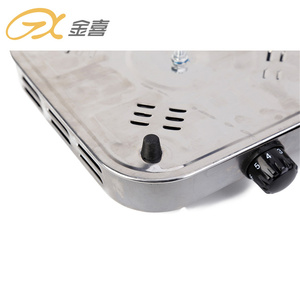 Cuisinière électrique double brûleur en acier inoxydable 2000W avec <span class=keywords><strong>2</strong></span> voyants lumineux indépendants – Vente en gros - Product Image 4