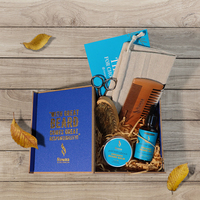 Kit de soin de la barbe 100% biologique et naturel, kit de toilettage pour la barbe, kit de croissance de la barbe hydratant