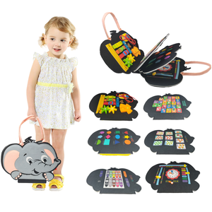 Nuevo Juguete Educativo de Rompecabezas para Niños Pequeños, Forma de Animal, <span class=keywords><strong>Elefante</strong></span>, Fieltro No Tejido, Tablero de Actividades, Aprobado por CE-UKCA-Reach-CPC, <span class=keywords><strong>Libro</strong></span> Sensorial Silencioso para - Product Image 2