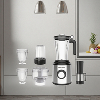 Blender ménager de haute qualité 6 en 1, mixeur, hachoir, cuisine, cuisine compacte avec appareils électroménagers