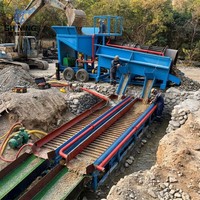 Planta de Lavado y Cribado de Oro Trommel de 80 TPH con Criba de Doble Plataforma para Beneficio de Oro Aluvial y Arcilla Pegajosa